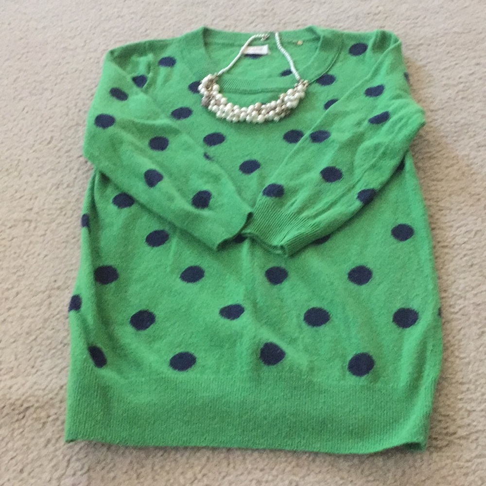 JCrew dot sweater